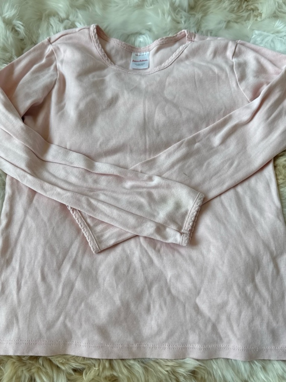 Hanna Andersson Light Pink Long Sleeve Tee